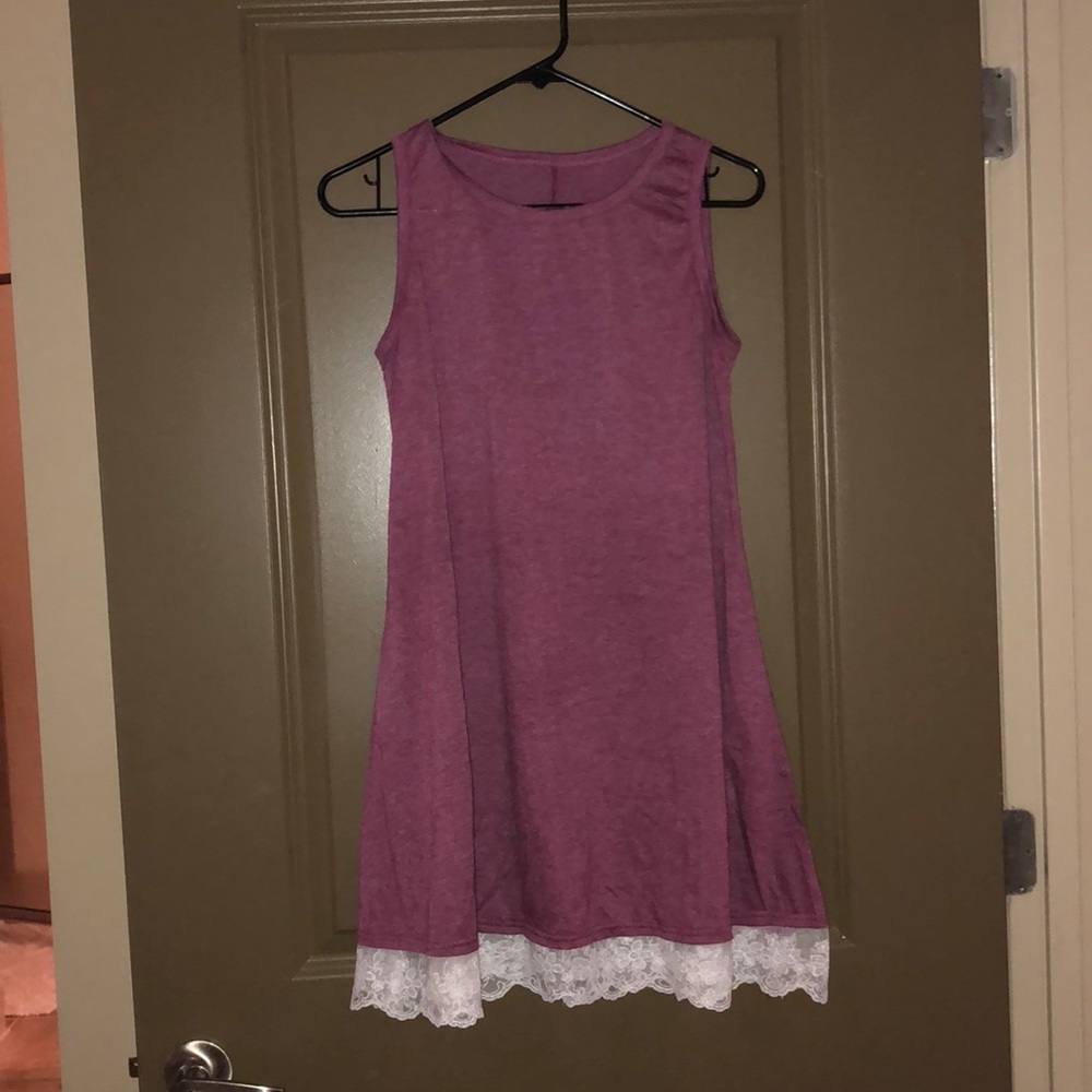 Size S raspberry swing dress with lace